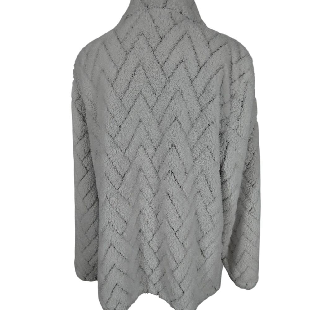 St. John's Bay Active Women's  Large Zip Up Fleece Jacket Pockets Casual - Picture 2 of 7